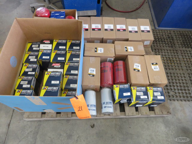 Pallet of misc. oil and fuel filters